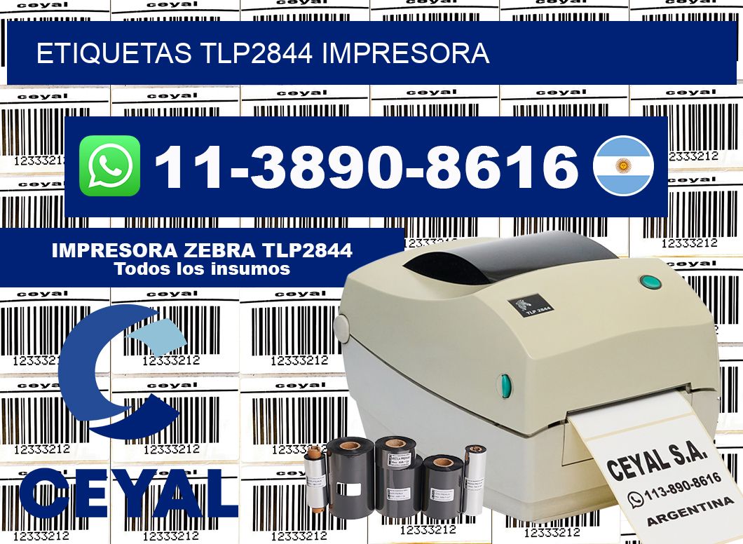 ETIQUETAS TLP2844 impresora
