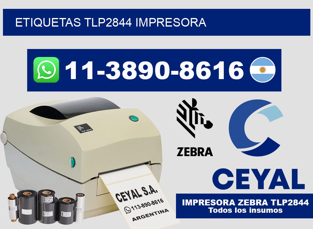 ETIQUETAS TLP2844 impresora