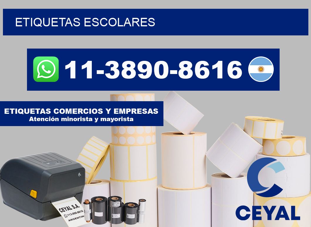ETIQUETAS escolares