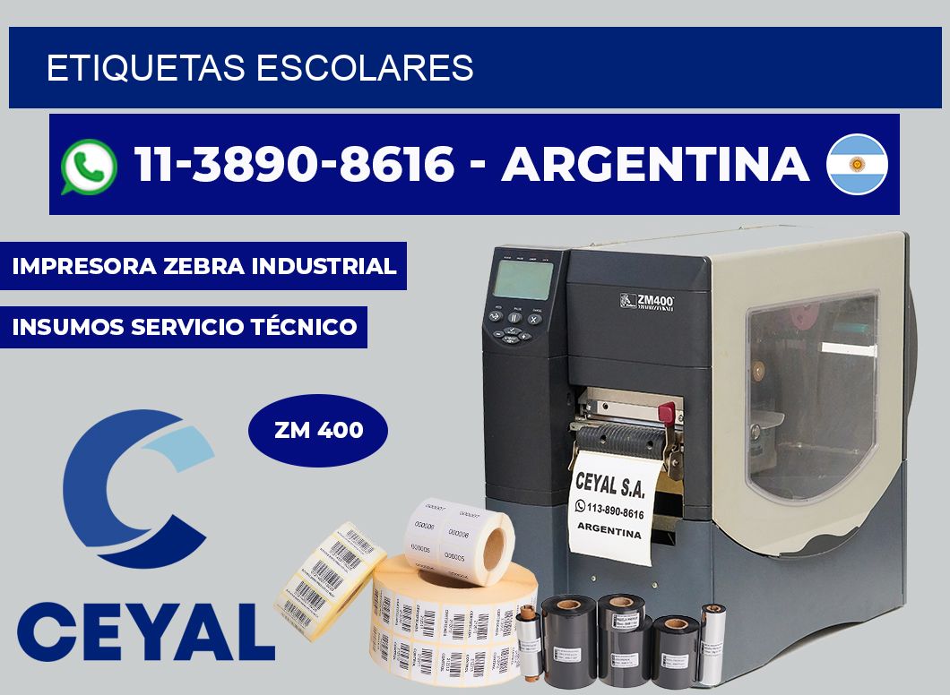 ETIQUETAS escolares