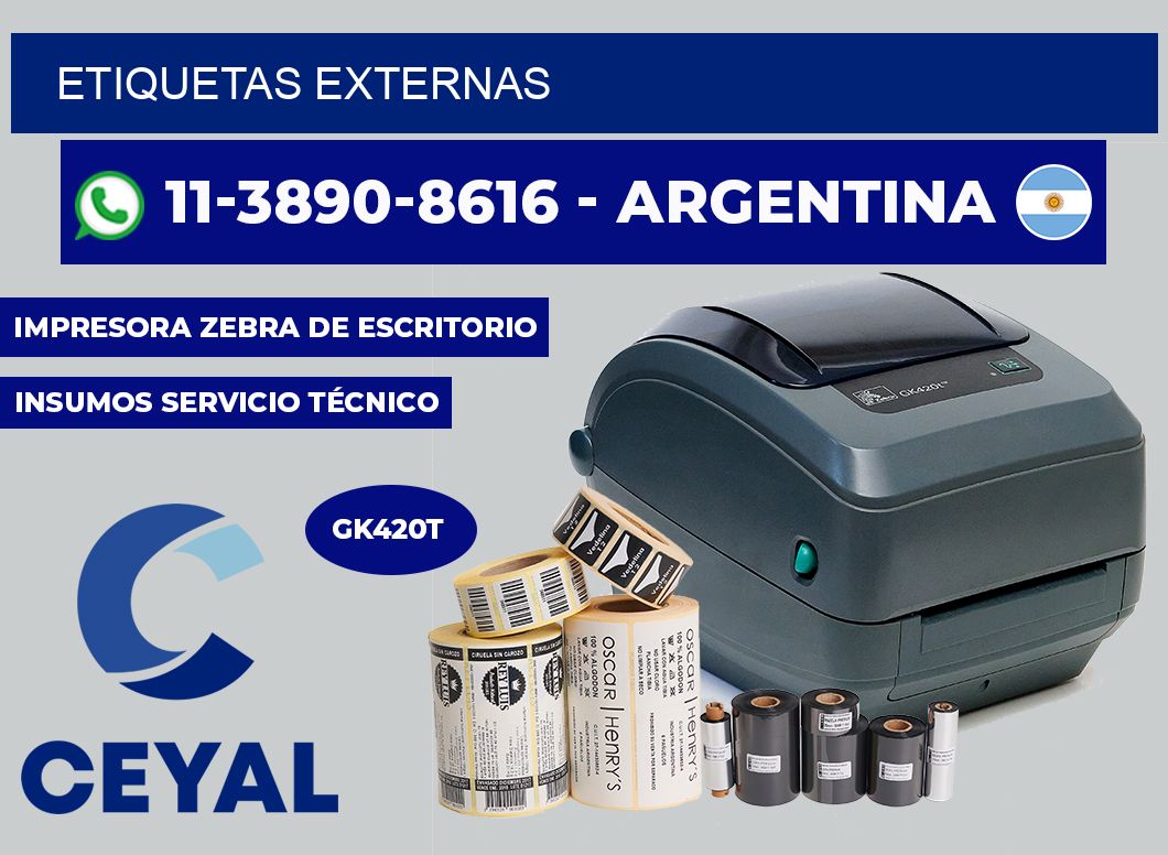 ETIQUETAS externas