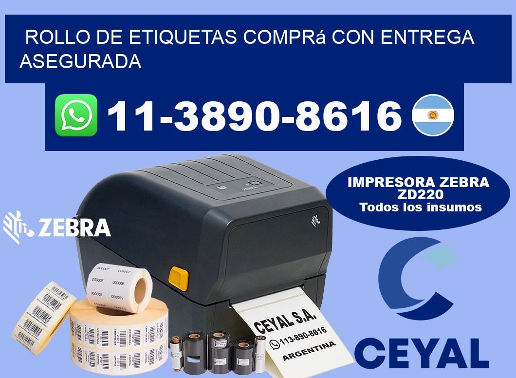 ROLLO DE ETIQUETAS Comprá con entrega asegurada