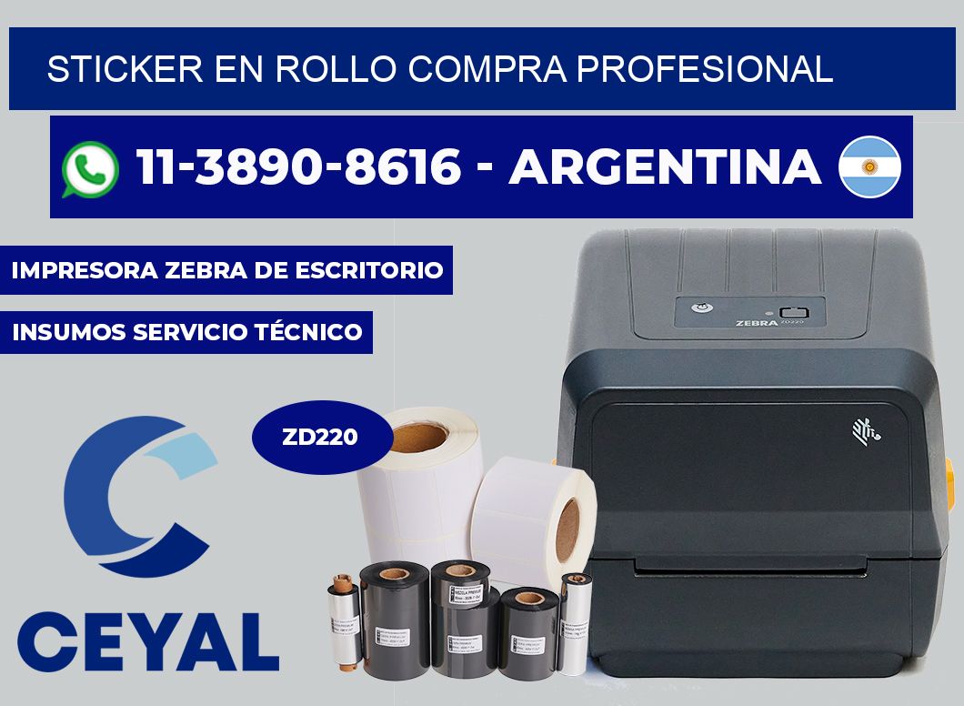 STICKER EN ROLLO Compra profesional