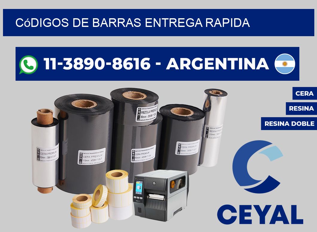 códigos de barras entrega rapida