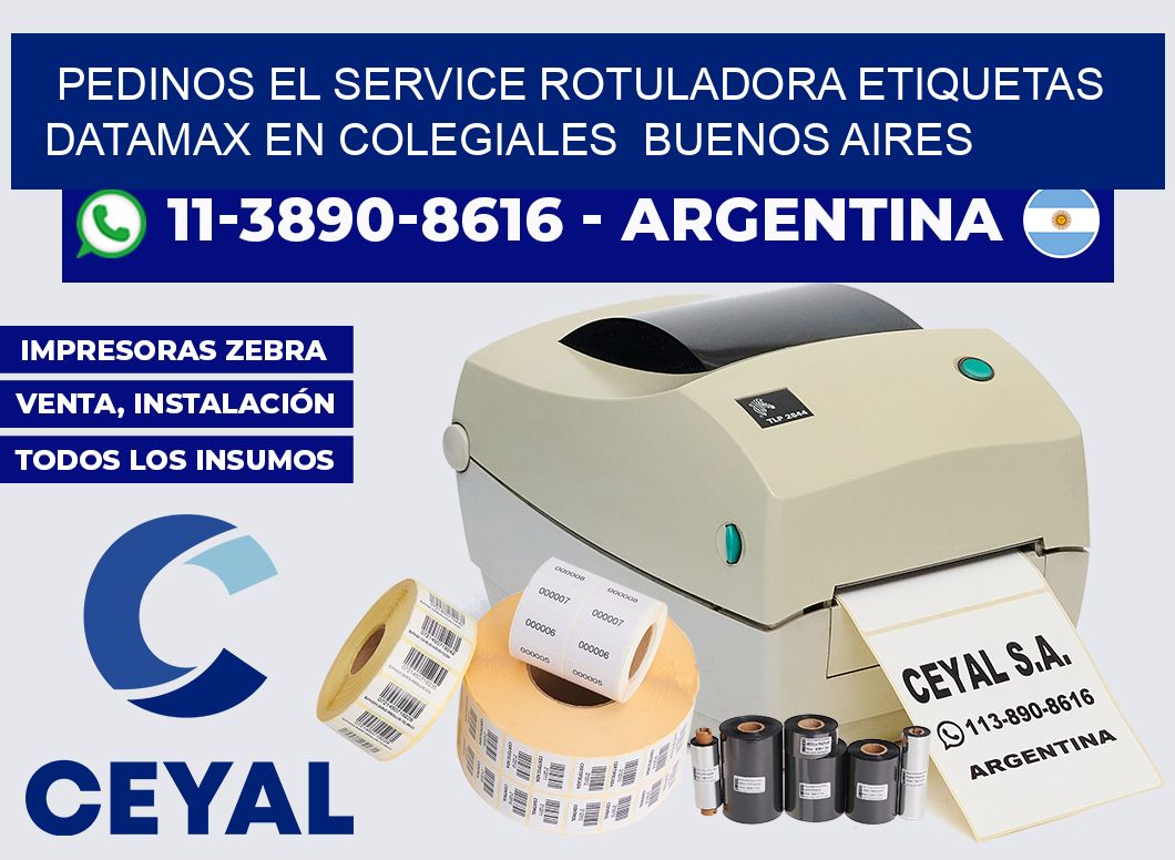 pedinos el service rotuladora etiquetas Datamax en Colegiales  Buenos Aires