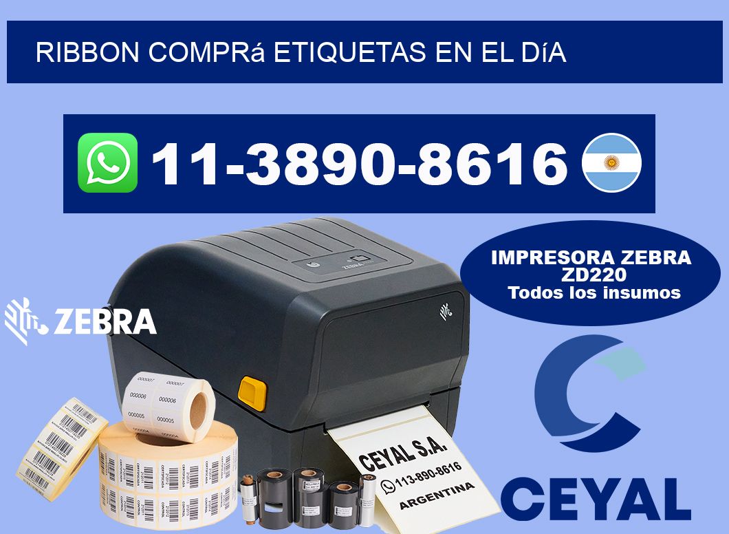 ribbon Comprá etiquetas en el día