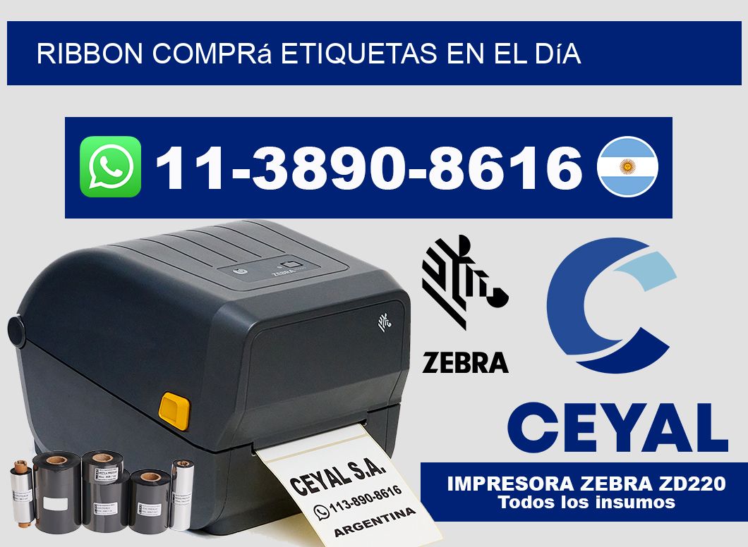 ribbon Comprá etiquetas en el día