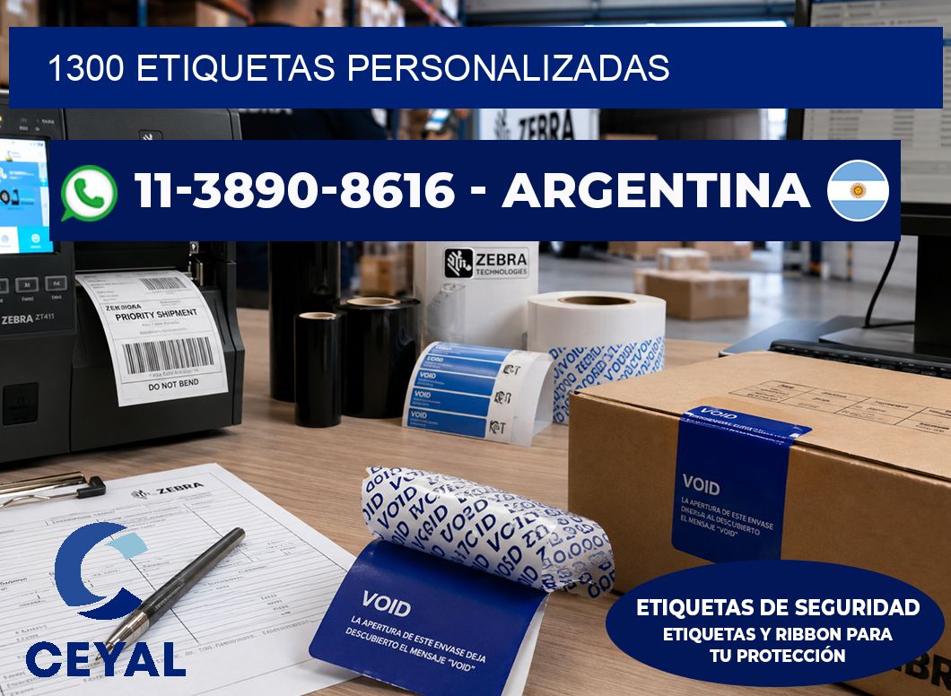 1300 ETIQUETAS PERSONALIZADAS