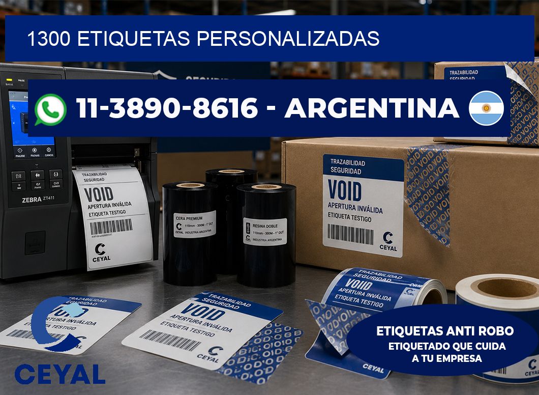1300 ETIQUETAS PERSONALIZADAS
