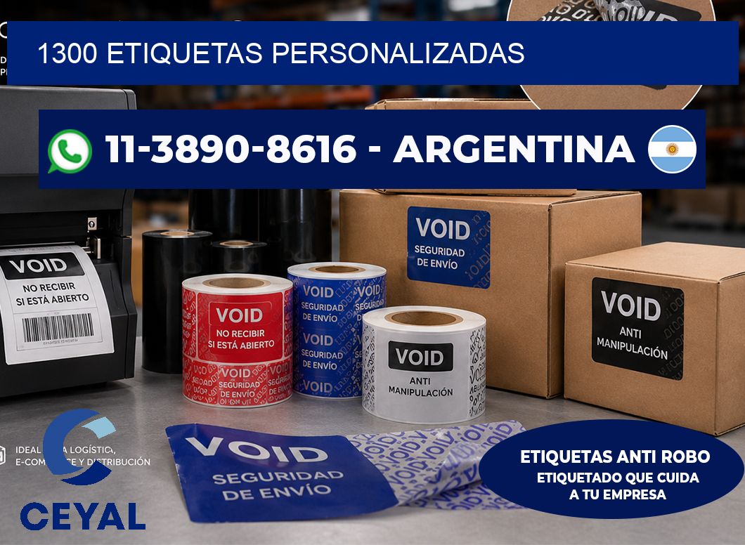 1300 ETIQUETAS PERSONALIZADAS