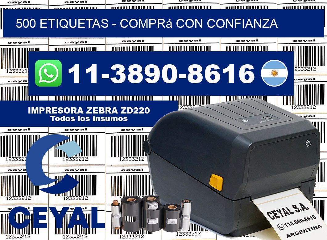 500 ETIQUETAS - Comprá con confianza