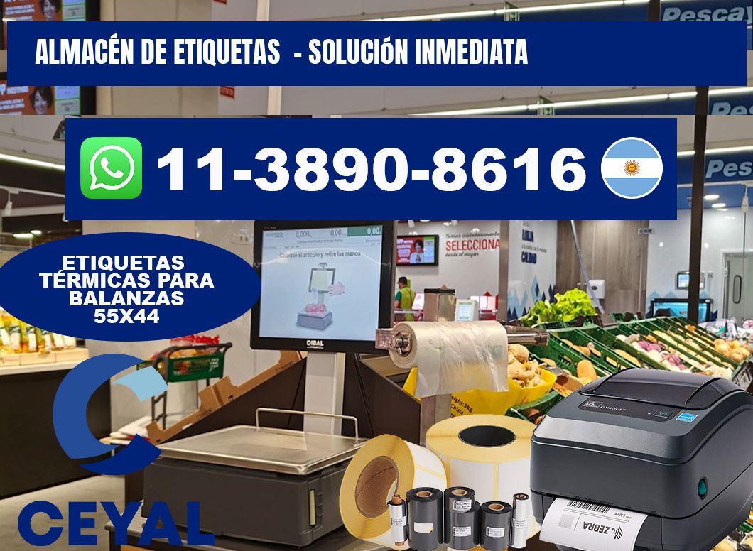 ALMACÉN DE ETIQUETAS - Solución inmediata