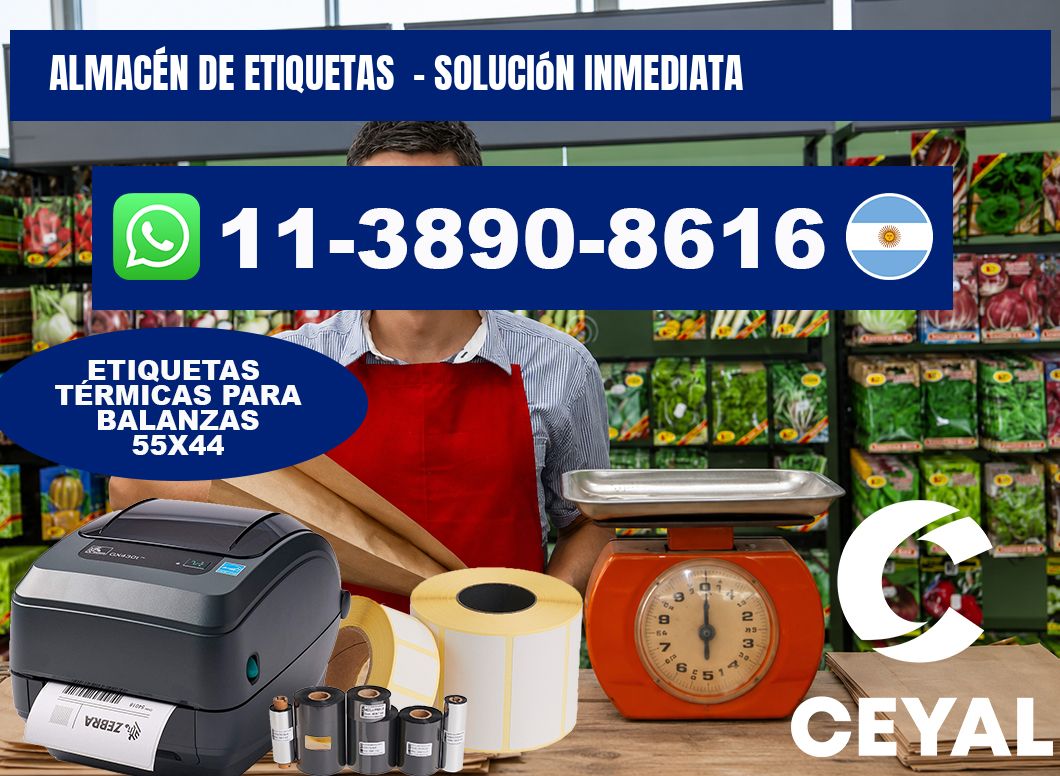 ALMACÉN DE ETIQUETAS - Solución inmediata