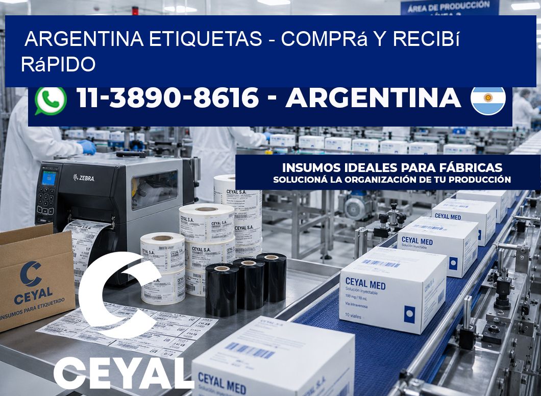 ARGENTINA ETIQUETAS - Comprá y recibí rápido