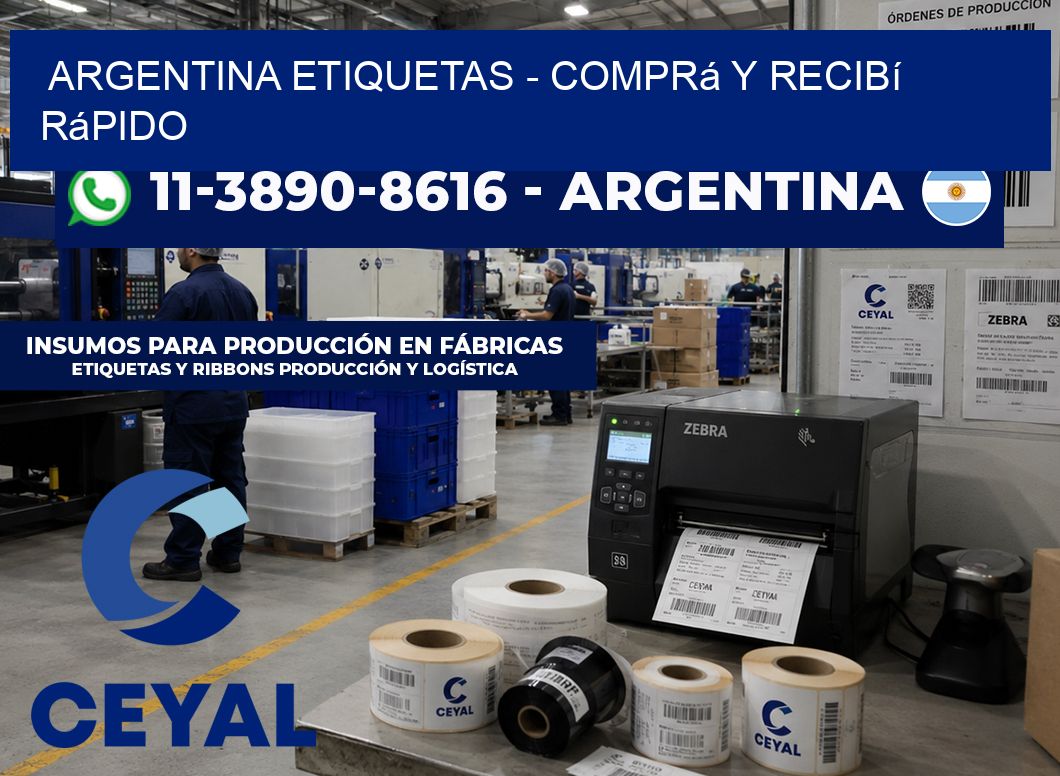 ARGENTINA ETIQUETAS - Comprá y recibí rápido