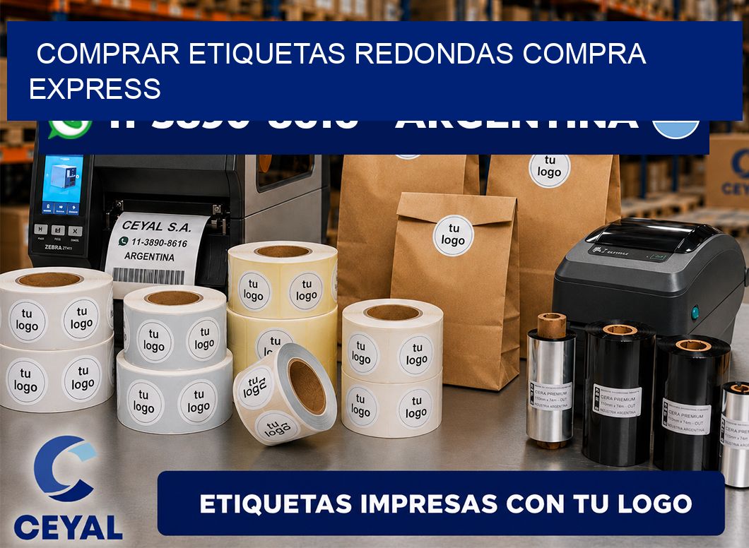 COMPRAR ETIQUETAS REDONDAS Compra express