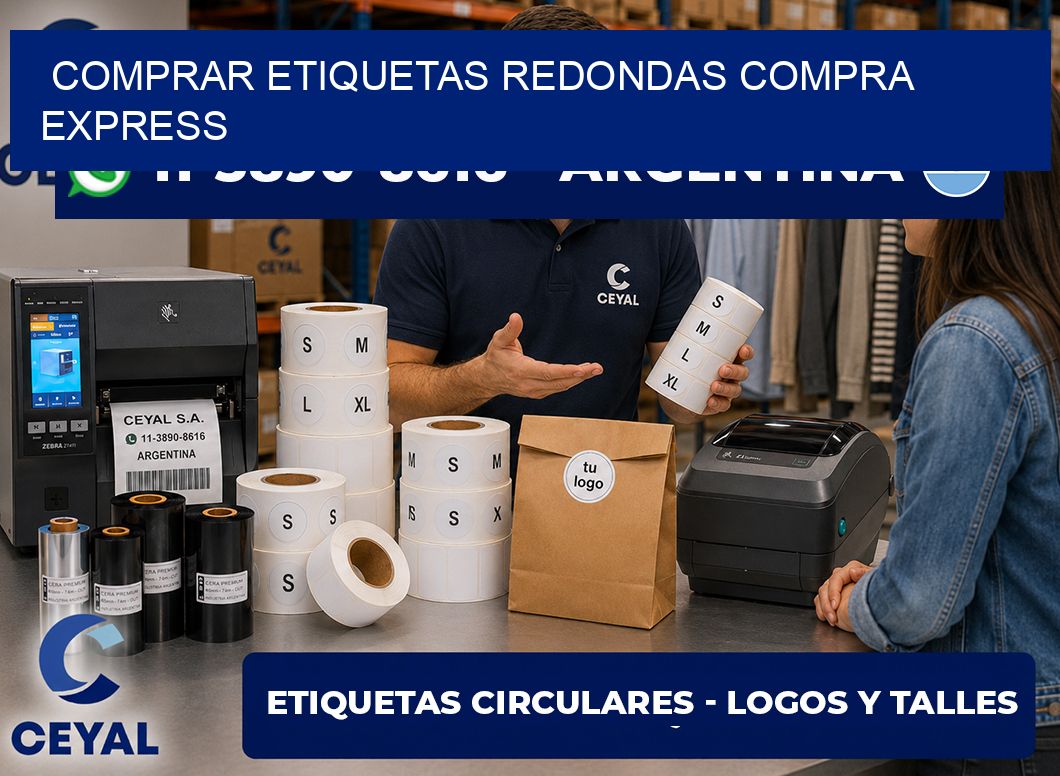 COMPRAR ETIQUETAS REDONDAS Compra express