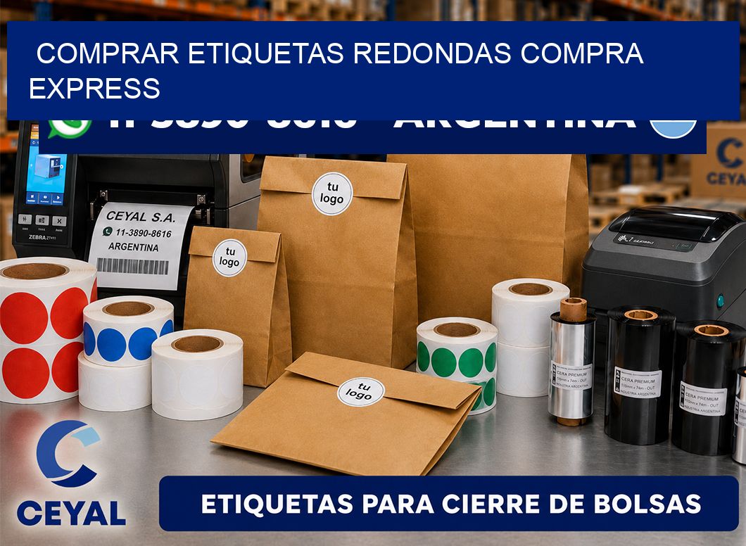 COMPRAR ETIQUETAS REDONDAS Compra express