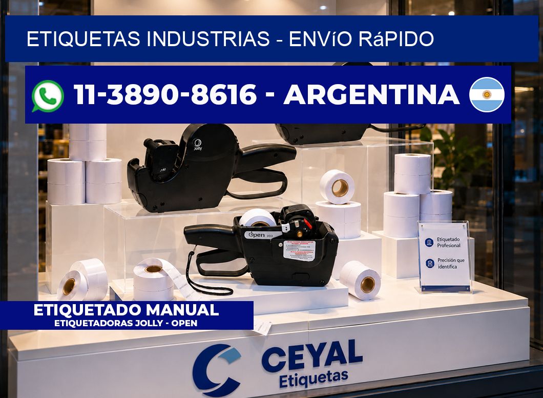 ETIQUETAS INDUSTRIAS - Envío rápido
