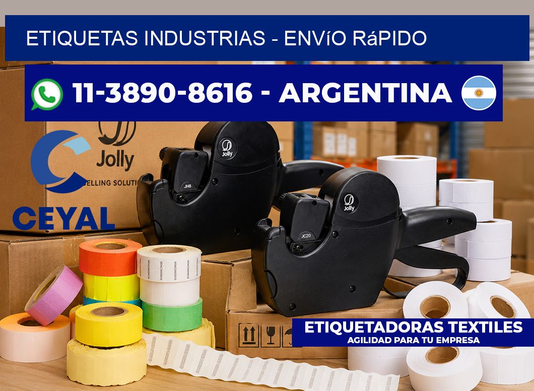 ETIQUETAS INDUSTRIAS - Envío rápido