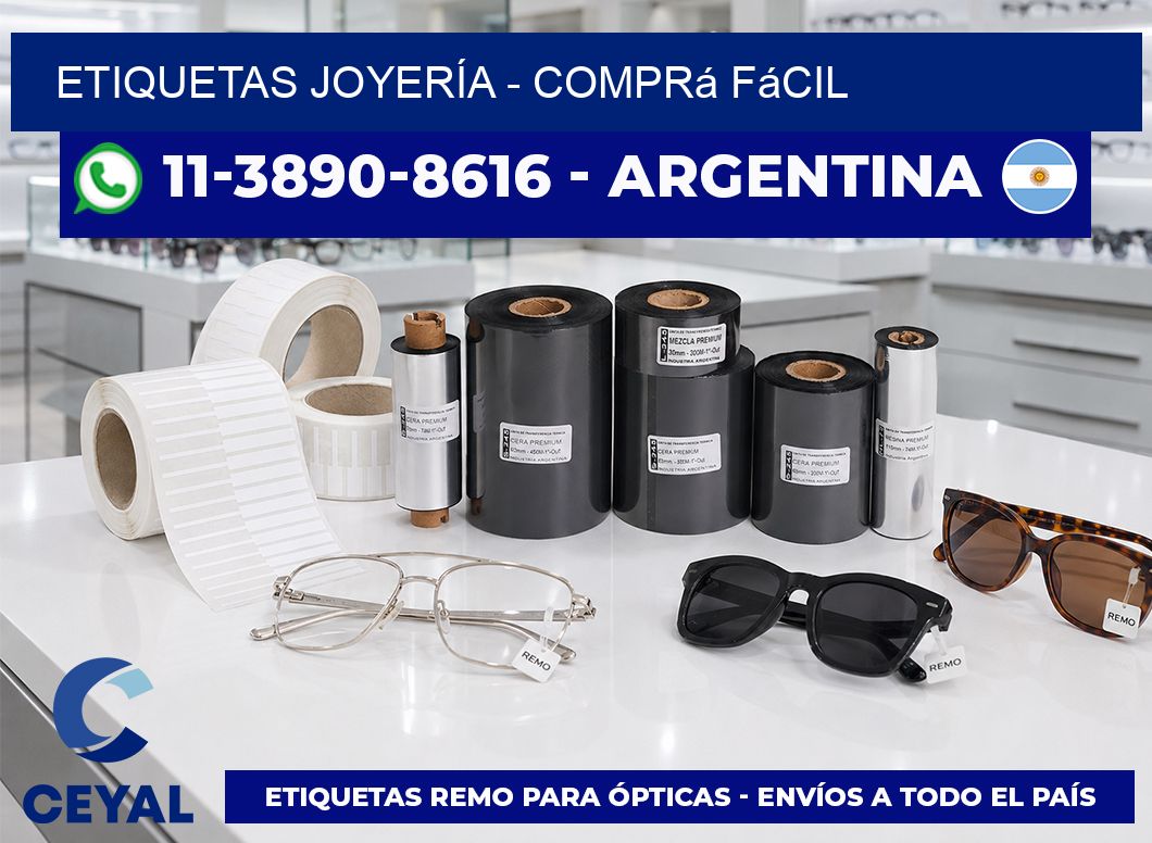 ETIQUETAS JOYERÍA - Comprá fácil