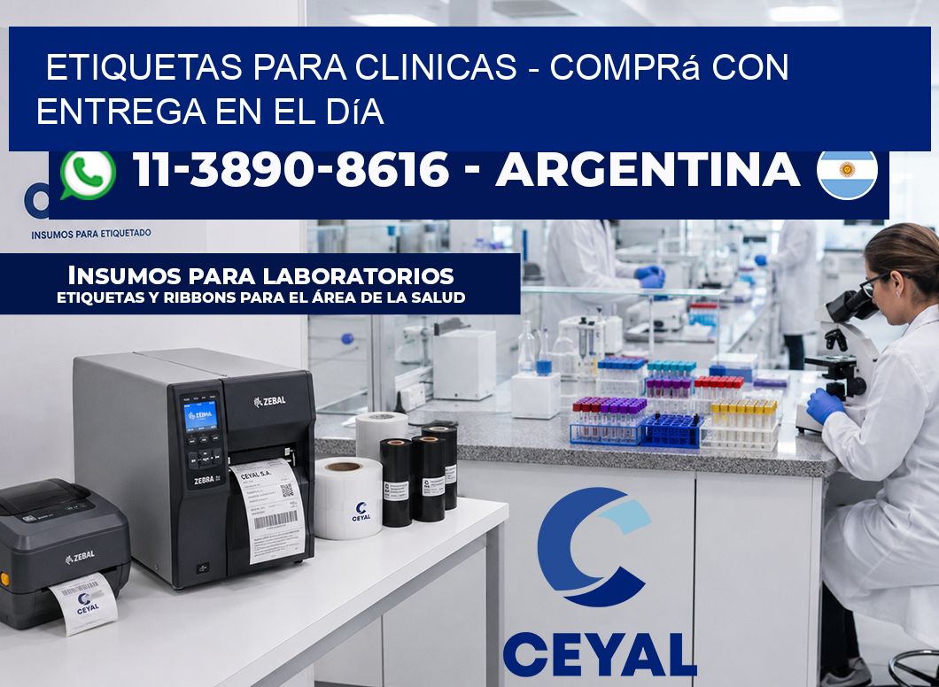 ETIQUETAS PARA CLINICAS - Comprá con entrega en el día