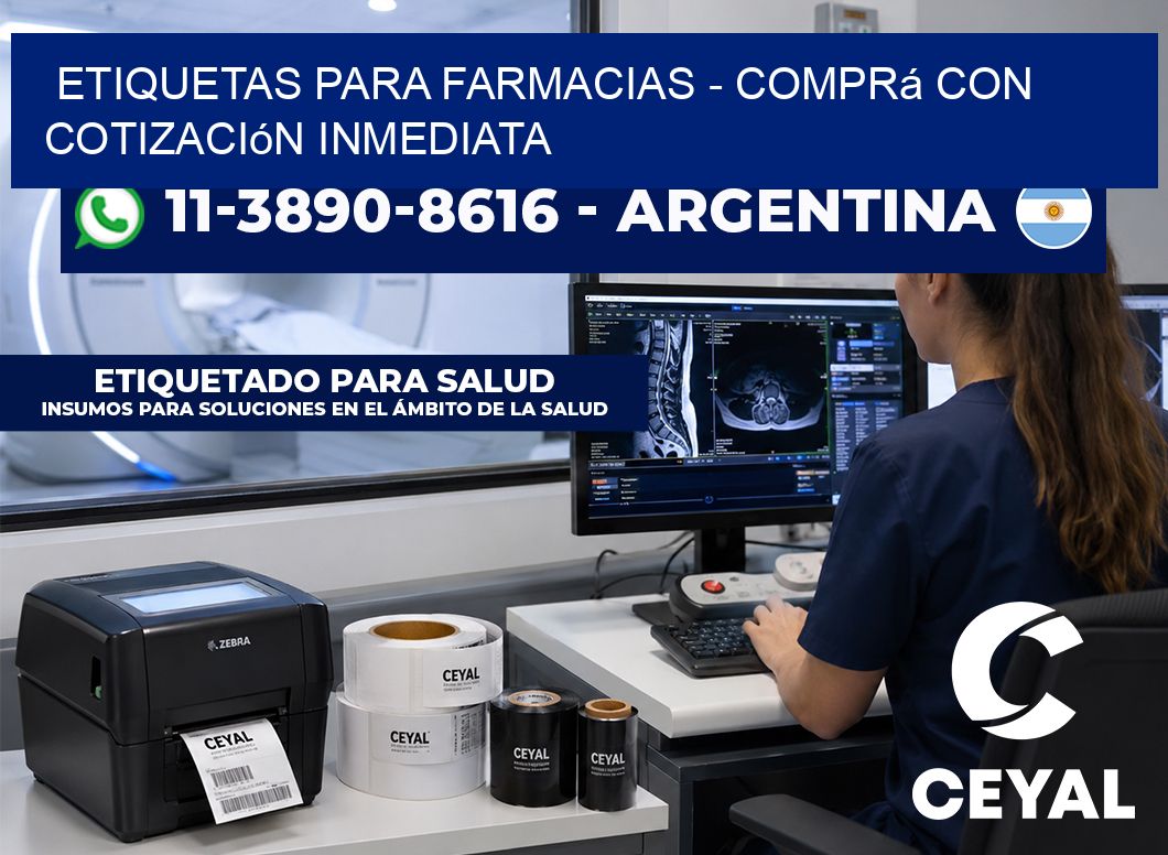 ETIQUETAS PARA FARMACIAS – Comprá con cotización inmediata