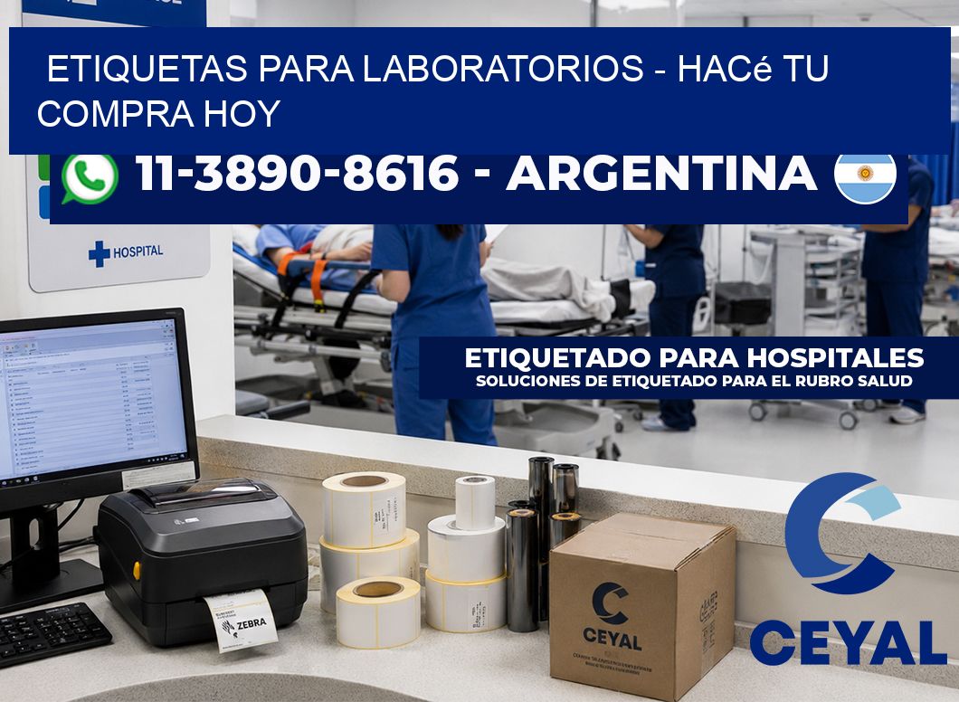 ETIQUETAS PARA LABORATORIOS - Hacé tu compra hoy