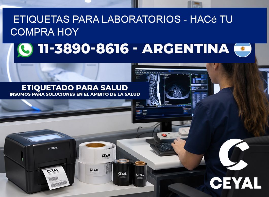 ETIQUETAS PARA LABORATORIOS – Hacé tu compra hoy