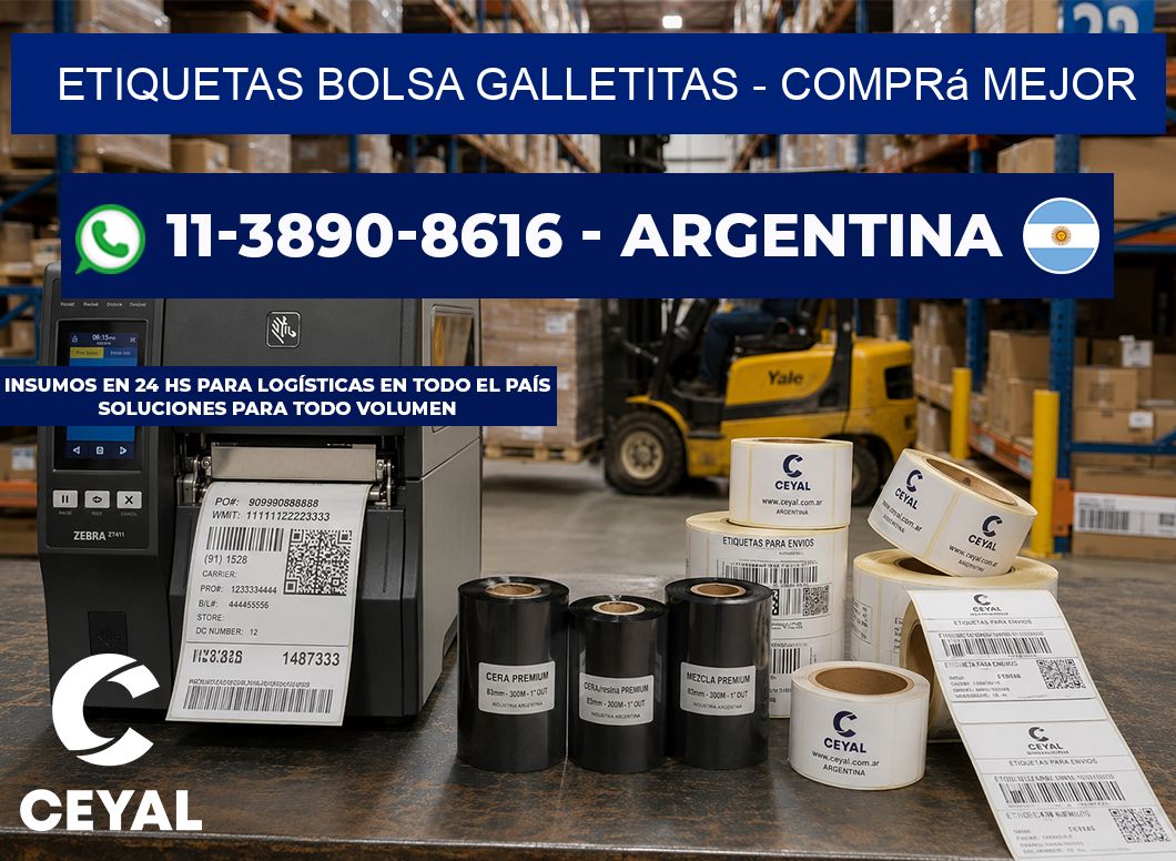 Etiquetas Bolsa galletitas - Comprá mejor