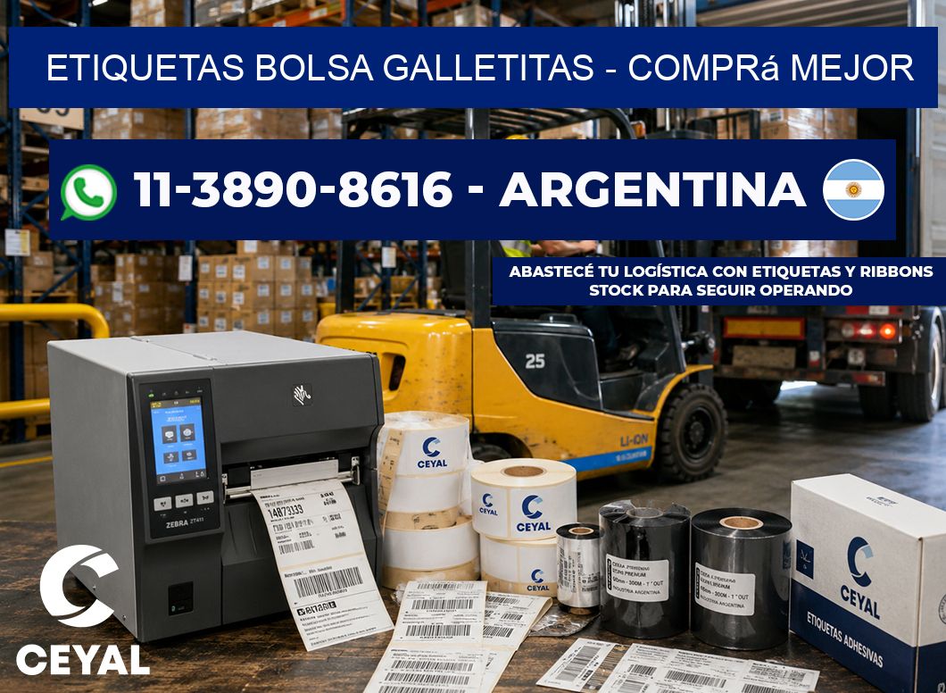 Etiquetas Bolsa galletitas - Comprá mejor