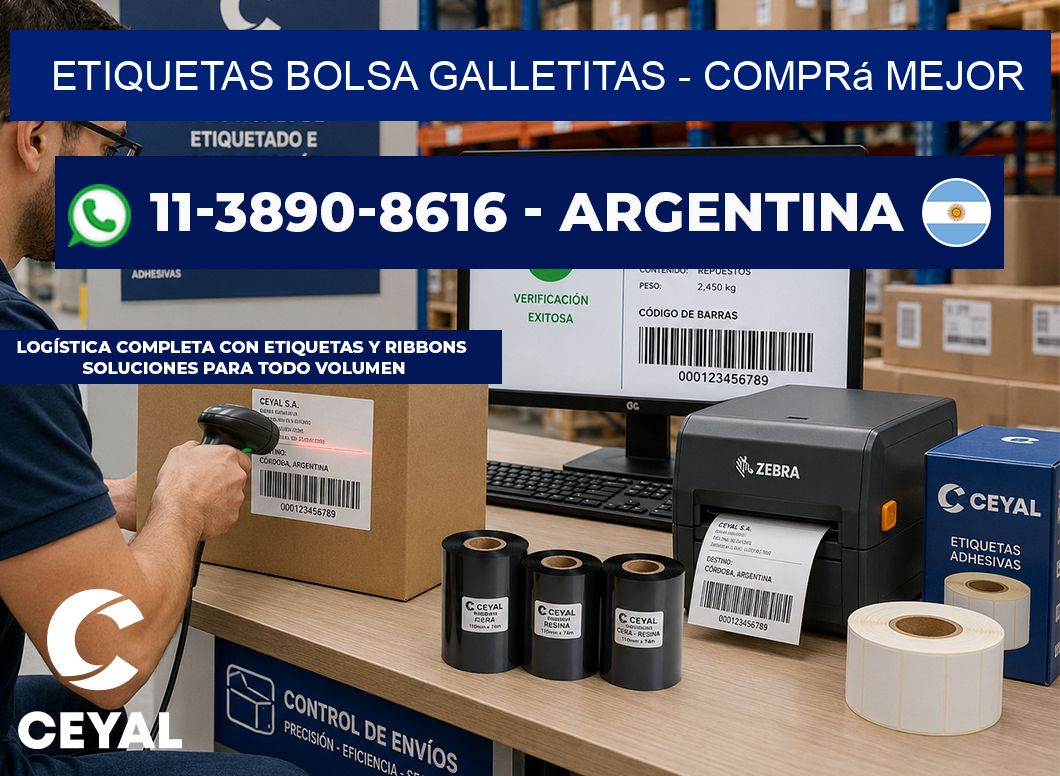Etiquetas Bolsa galletitas - Comprá mejor