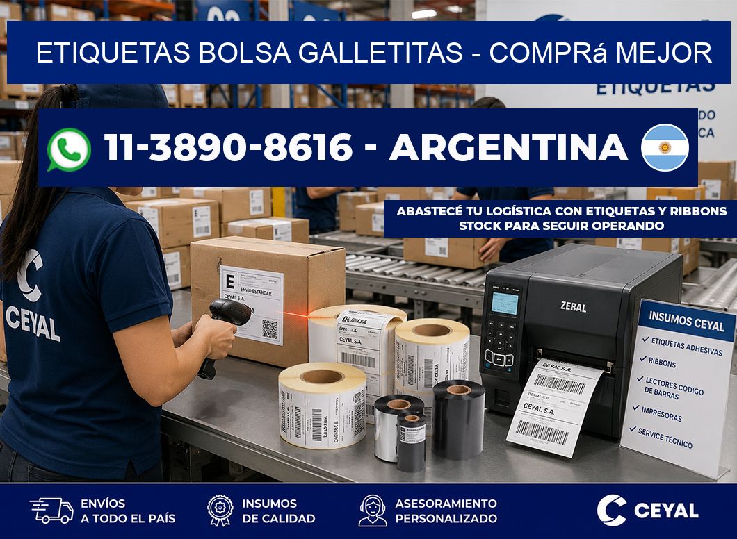 Etiquetas Bolsa galletitas - Comprá mejor