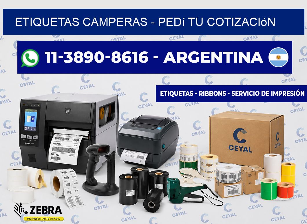 Etiquetas Camperas - Pedí tu cotización