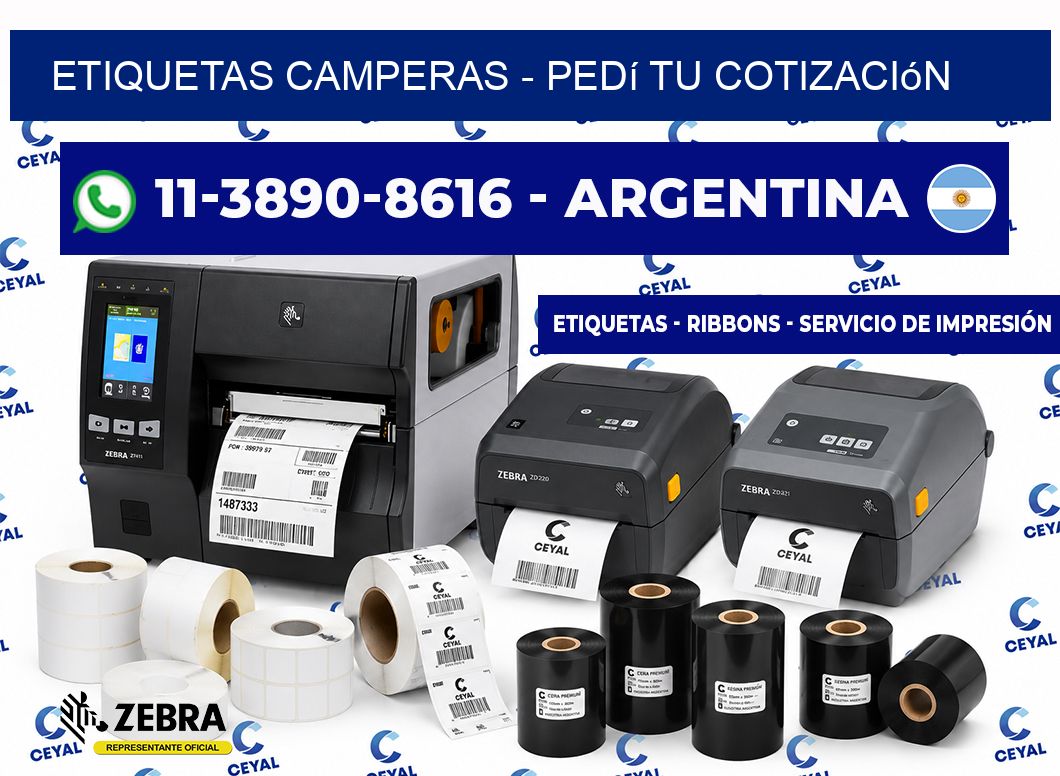 Etiquetas Camperas - Pedí tu cotización