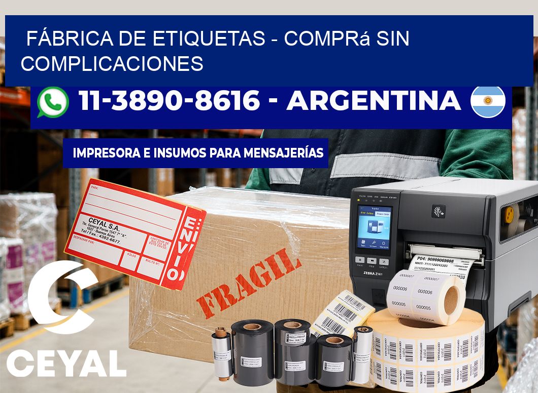 FÁBRICA DE ETIQUETAS – Comprá sin complicaciones