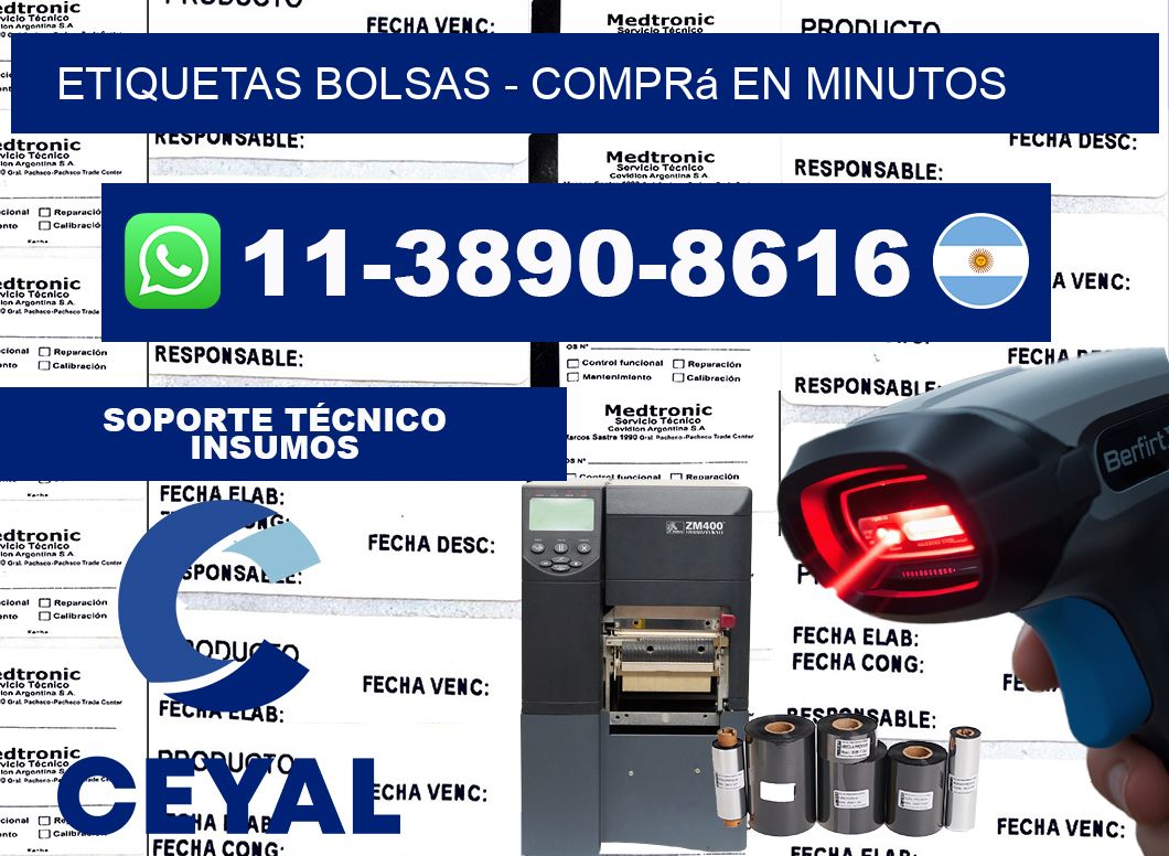 ETIQUETAS BOLSAS - Comprá en minutos