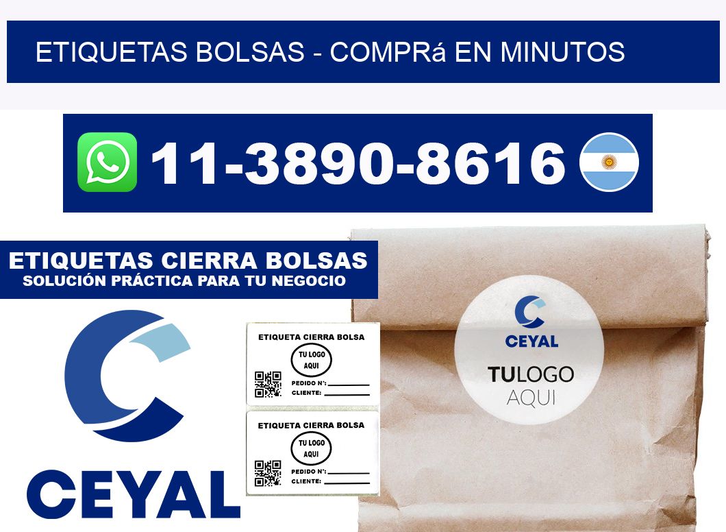ETIQUETAS BOLSAS - Comprá en minutos