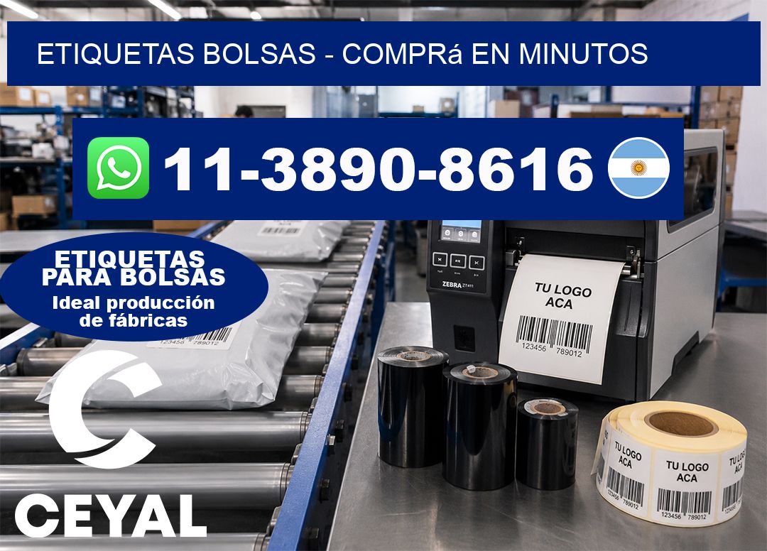 ETIQUETAS BOLSAS – Comprá en minutos