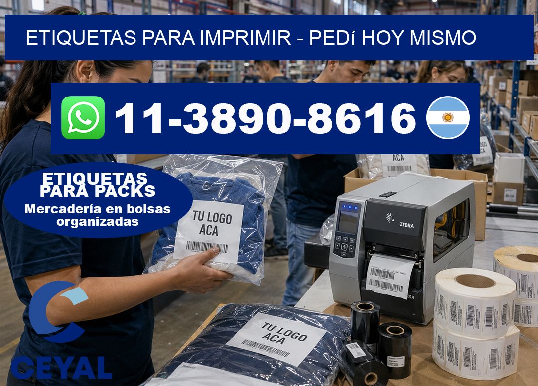 ETIQUETAS PARA IMPRIMIR - Pedí hoy mismo