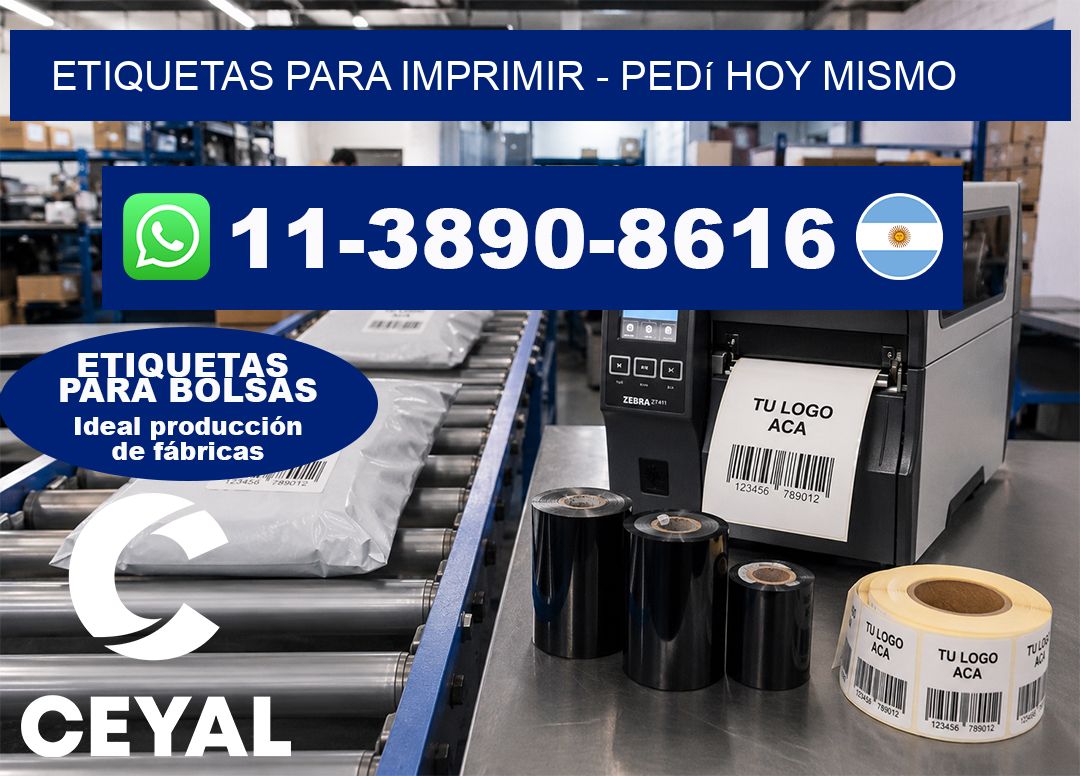 ETIQUETAS PARA IMPRIMIR – Pedí hoy mismo
