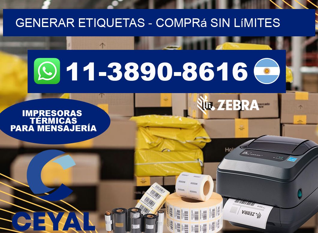 GENERAR ETIQUETAS – Comprá sin límites