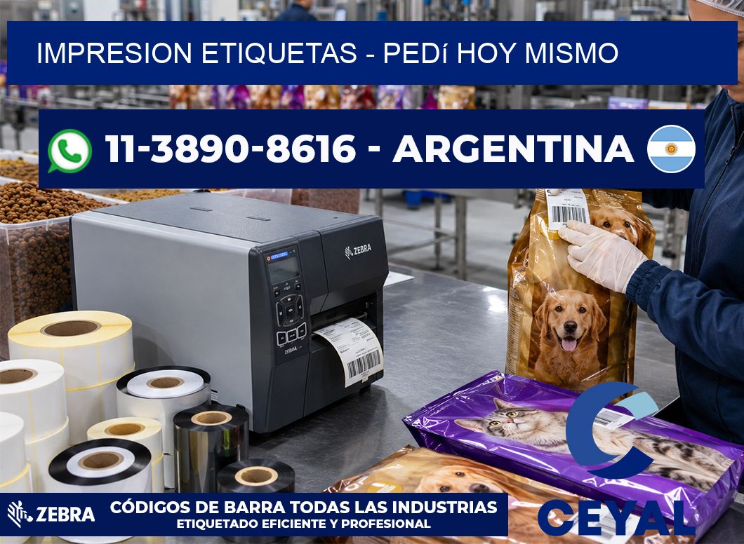 IMPRESION ETIQUETAS - Pedí hoy mismo