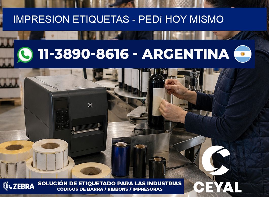 IMPRESION ETIQUETAS – Pedí hoy mismo