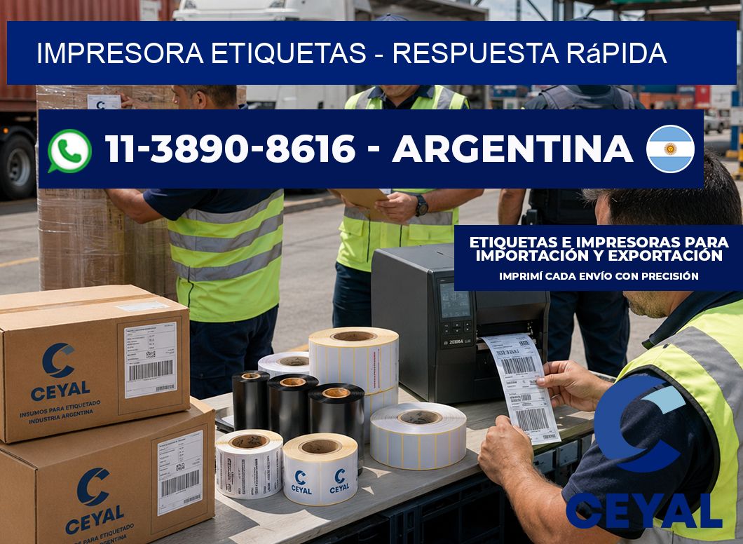 IMPRESORA ETIQUETAS - Respuesta rápida