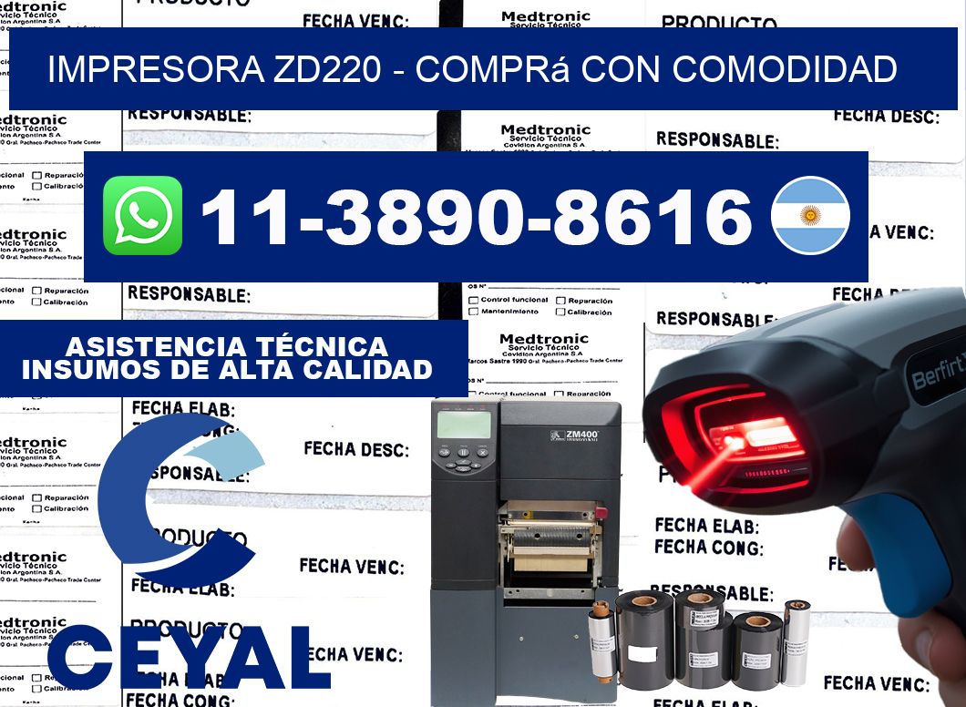 IMPRESORA ZD220 - Comprá con comodidad