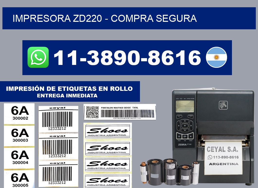IMPRESORA ZD220 - Compra segura