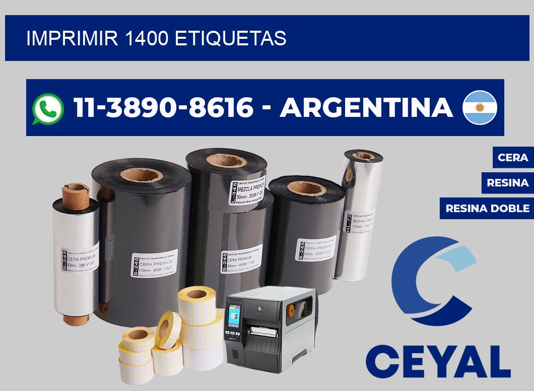IMPRIMIR 1400 ETIQUETAS