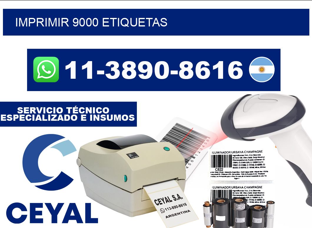 IMPRIMIR 9000 ETIQUETAS