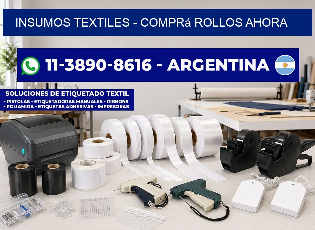 INSUMOS TEXTILES - Comprá rollos ahora